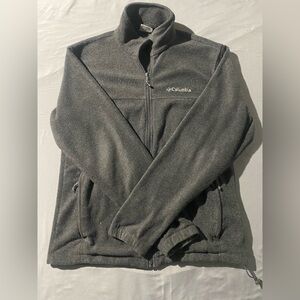 Columbia Charcoal Full-Zip Fleece Jacket